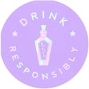  Drink Responsibly Silver Iridescent Potion Round Party/Beverage/Cocktail Napkins