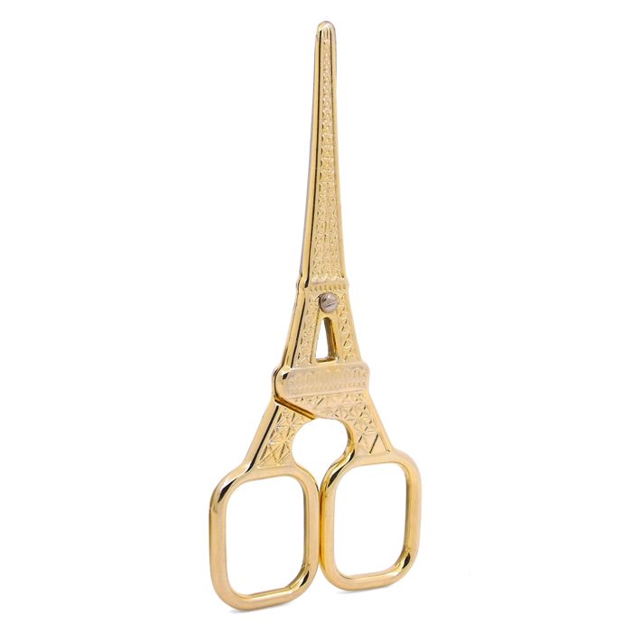 Eiffel Tower Mini Scissors in Antique Bronze | Giftable Stocking Stuffer Embroidery Utility Scissors Desk Accessory