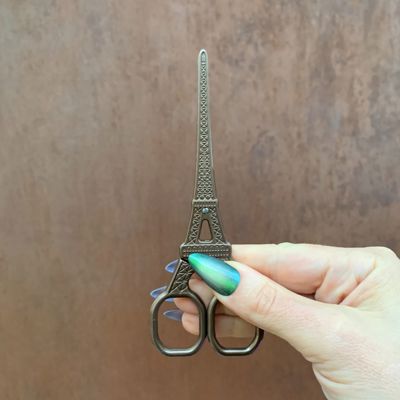 Eiffel Tower Mini Scissors in Antique Bronze