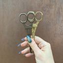  Eiffel Tower Mini Scissors in Antique Bronze | Giftable Stocking Stuffer Embroidery Utility Scissors Desk Accessory