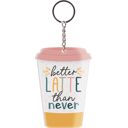 Better Latte Than Never - 2.75” x 3.25” Funny Acrylic Keychains | Witty & Relatable Designs