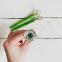  Future Is Female Chartreuse Green Gem Pen | Giftable Single Pen | Novelty Office Desk Supplies