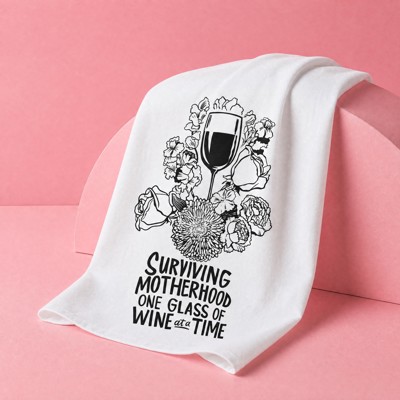 Surviving Motherhood Kitchen Towel | 28" x 28"