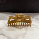  Giant Caramel Megabow Hair Claw for Long, Thick Hair | Panther Icon in Gold Foil