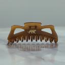  Giant Caramel Megabow Hair Claw for Long, Thick Hair | Panther Icon in Gold Foil