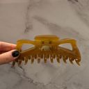  Giant Caramel Megabow Hair Claw for Long, Thick Hair | Panther Icon in Gold Foil