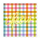 Gingham Cheers Foil Summer Cocktail Party Napkins - 25+ Styles, 20 Napkins Per Pack!