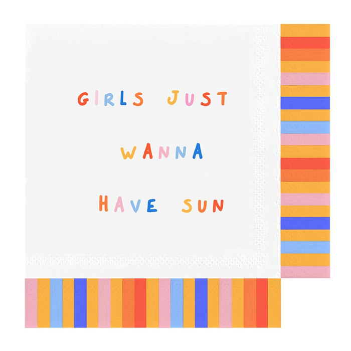 Summer Cocktail Party Napkins - 25+ Styles, 20 Napkins Per Pack!
