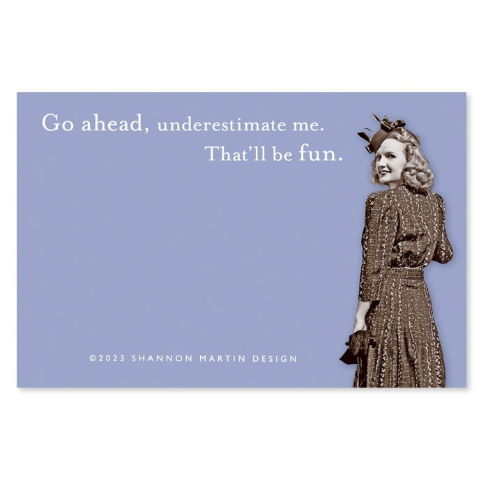 Agree with You, Rise and Shine, Underestimate Me Sticky Notes Set Memo Pads Strong Adhesive | 2-7/8 x 4-3/8 inches | Pack of 3