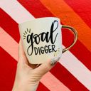  Goal Digger Mug | Gold Handle Coffee Mug | 14 oz.