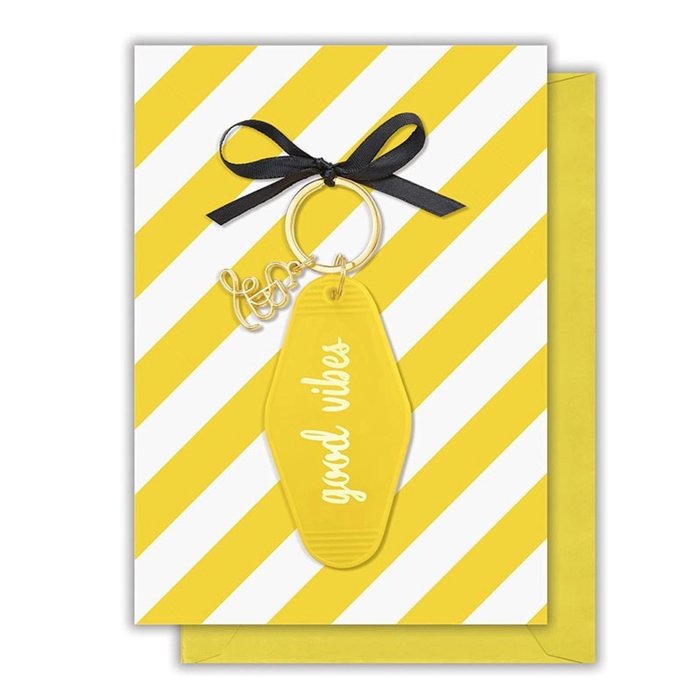 Girl to Girl Keychains on Gift Cards | Best Babes, Good Vibes, Soul Sisters, You are My Fave, You Go Girl, You Got This