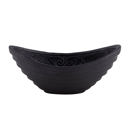  Set of 2 Gothic Cast Iron Oval Bowl | Black Versatile Serving Bowl | 6.5" x 3" x 2.75"