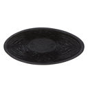  Set of 2 Gothic Cast Iron Oval Bowl | Black Versatile Serving Bowl | 6.5" x 3" x 2.75"