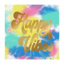 Happy Vibes Gold Foil Summer Cocktail Party Napkins - 25+ Styles, 20 Napkins Per Pack!