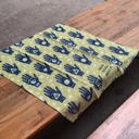  Hello Future Bring It Mystical Hand Zipper Pouch and Dish Tea Towel - All-Over Astrology Design in Yellow and Black