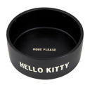  Hello Kitty Ceramic Pet Bowl in Black | Circular Pet Water Food Dish Feeder |  6"
