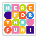  Here For Fun Beverage Napkins | Party Cocktail Paper Napkin | 5"