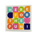  Here For Fun Beverage Napkins | Party Cocktail Paper Napkin | 5"