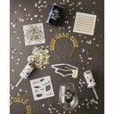  Hooray Foil Beverage Napkins | Graduation Theme Party Cocktail Paper Napkin | 5"