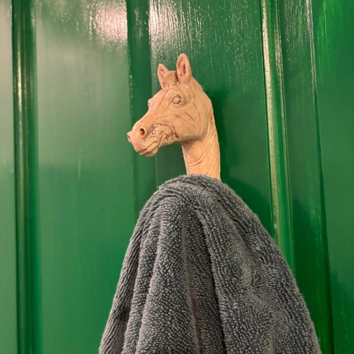 Horse Resin Hook | Animal Theme Decorative Wall Hook | 5" x 3.5"