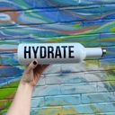  Hydrate Stainless Steel Water or Wine Bottle in White | Holds an Entire Bottle of Wine | 25oz