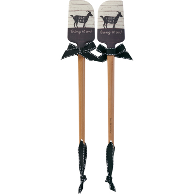I Goat This Bring It On Silicone Spatula | Wooden Handle Double-Sided Spatula