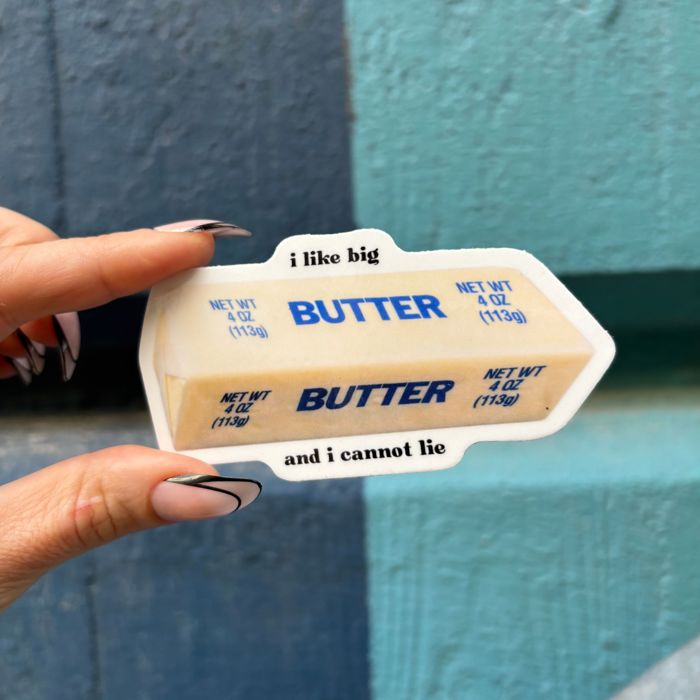 Butter Vinyl Stickers | Fun & Sassy Die-Cut Decals for Butter Lovers
