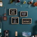  I Quit Drinking For Good Mini Box Sign | Wooden Bar Sign Decor | 4" x 3"