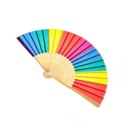  I'M A FAN OF THE GAY COMMUNITY Rainbow Folding Pride Fan | LGBTQ Pride Item, Parade Accessory