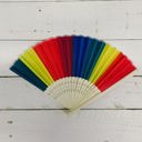  I'M A FAN OF THE GAY COMMUNITY Rainbow Folding Pride Fan | LGBTQ Pride Item, Parade Accessory