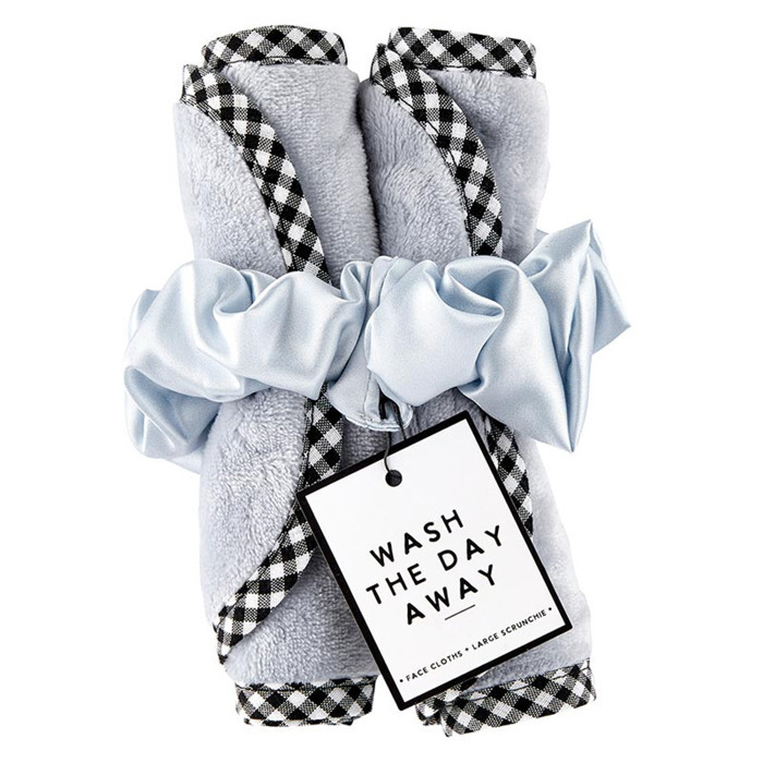 Face Cloth and Scrunchie Set | Linen Makeup Remover Gift Set For Her
