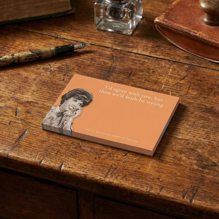 Agree with You, Rise and Shine, Underestimate Me Sticky Notes Set Memo Pads Strong Adhesive | 2-7/8 x 4-3/8 inches | Pack of 3