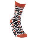  I'm Too Sexy For My Socks Retro Inspired Socks - Unisex Thick Crew Socks Art Deco Motif