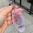  I’m a Boomer But Not the Fox News Kind Motel Style Keychain in Translucent Pink