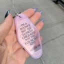  I’m a Boomer But Not the Fox News Kind Motel Style Keychain in Translucent Pink