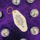  I’m a Boomer But Not the Fox News Kind Motel Style Keychain in White