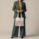  I'm a Boomer But Not the Fox News Kind Slouchy Canvas Tote in Natural