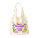 I'm a Boomer But Not the Fox News Kind Funny Slouchy Canvas Tote Bags with Humorous Slogans