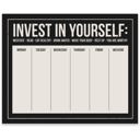  Invest In Yourself Weekly Planner Notepad