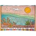  Jumbo Pouch Brave Free & Wild As The Sea Zipper Folder | 14.25" x 10"
