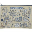  Jumbo Pouch Crazy Cat Lady Apartment Recycled Material Jumbo Zipper Folder | 14.25" x 10"