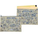  Jumbo Pouch Crazy Cat Lady Apartment Recycled Material Jumbo Zipper Folder | 14.25" x 10"