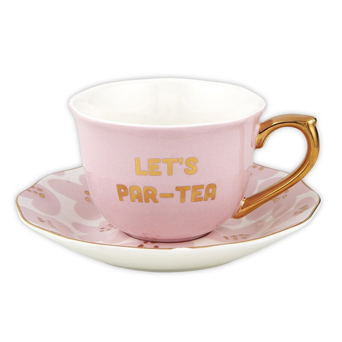 Par-Tea and Whiskey in a Teacup and Saucer Set