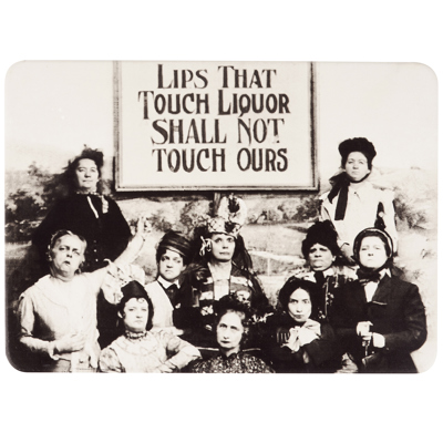 Lips That Touch Liquor Shall Not Touch Ours Stone Trivet | Prohibition Era Women Hot Dishes Stone Cork Base Stand | 13.75" x 10"