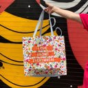  Large Market Shopper Totes with Cute Designs and Sayings | Daily Shopping Storage Bag