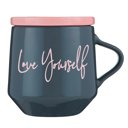  Love Yourself Mug & Coaster Lid with Rainbow Design | Pride LGBTQ