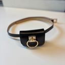  Luxe Mini Faux Leather Belt Bag in Black | Gold Hardware Elevated Belt Bag