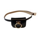  Luxe Mini Faux Leather Belt Bag in Black | Gold Hardware Elevated Belt Bag