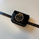  Luxe Mini Faux Leather Belt Bag in Black | Gold Hardware Elevated Belt Bag