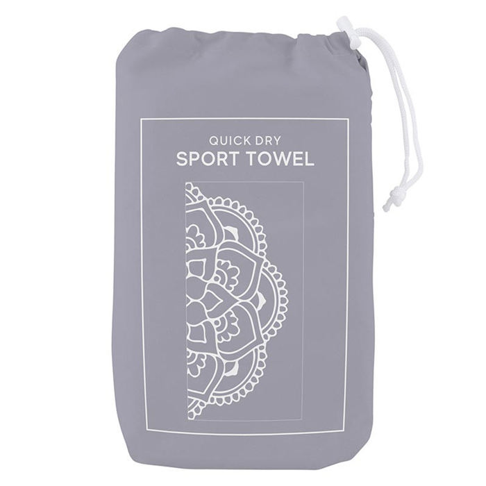 Mandala Yoga Mini Sport Towel | Quick Dry Towel with Pouch | 30" x 15"
